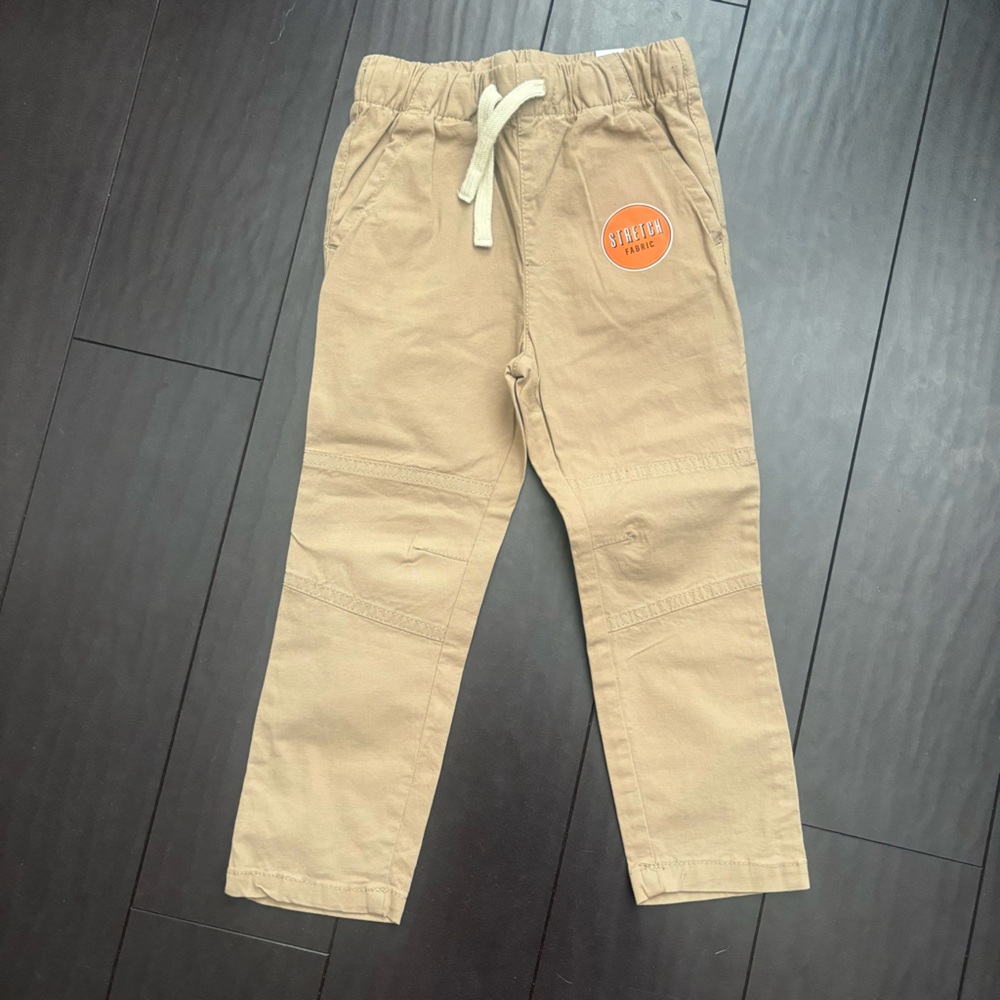 NWT The Children’s Place toddler boy drawstring khaki pants size 3T
